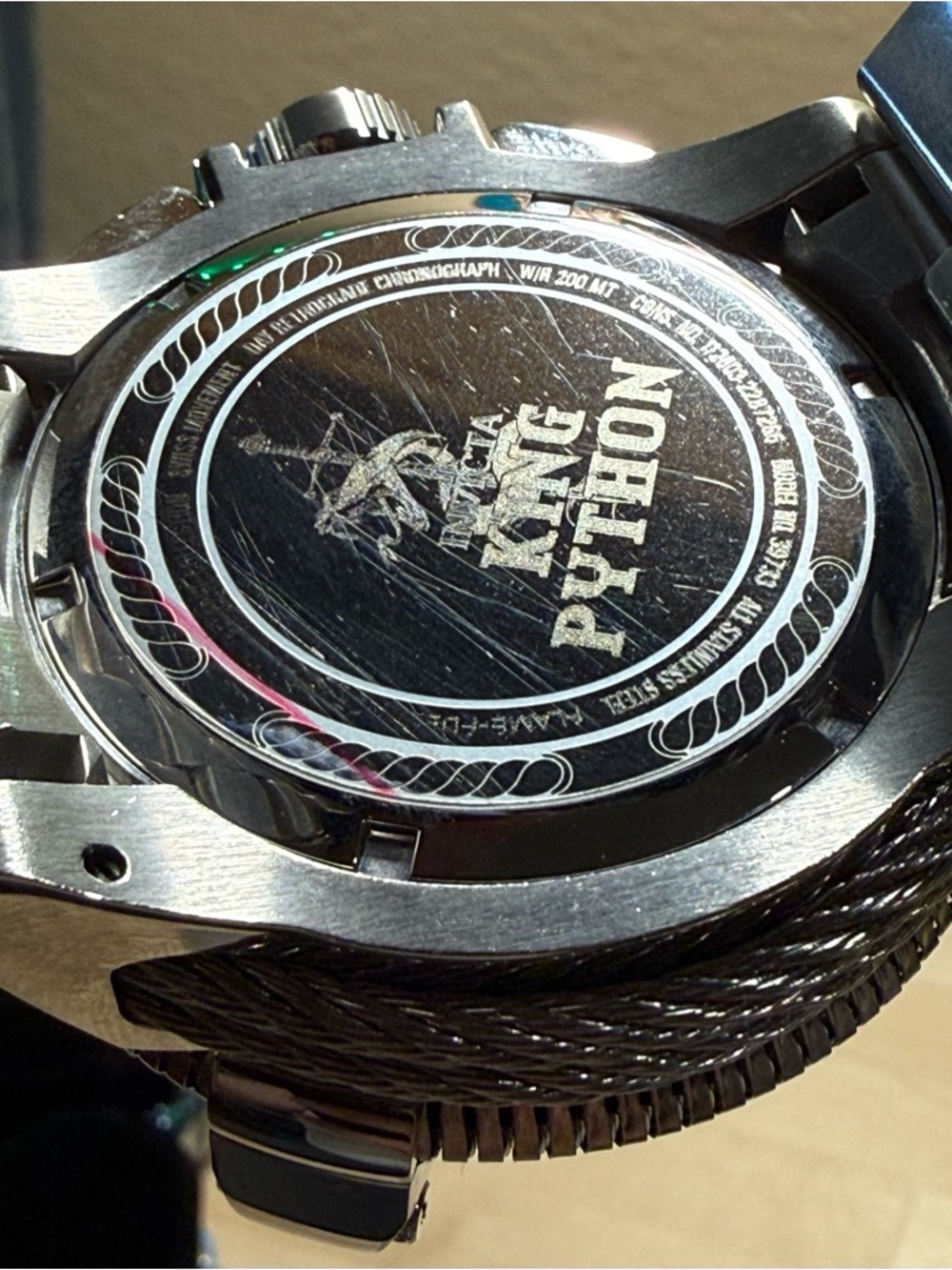 Invicta King Python Reserve Collection 39733 Stainless Steel Chronograph Watch - Picture 7 of 7